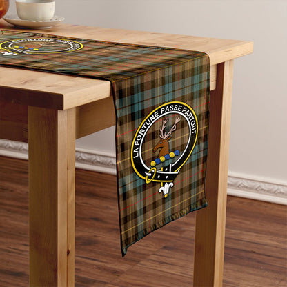 Rollo Weathered Tartan Crest Table Runner