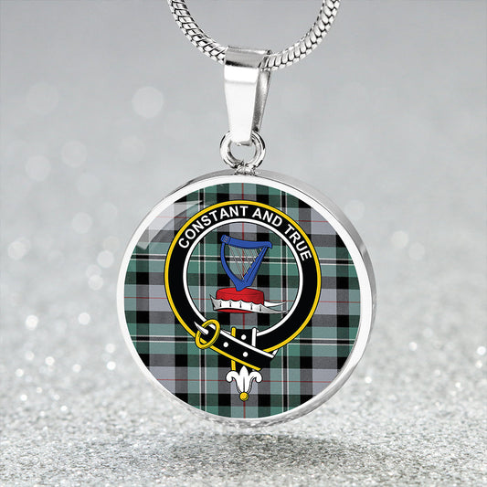 Rose Hunting #2 Ancient Tartan Crest Circle Necklace