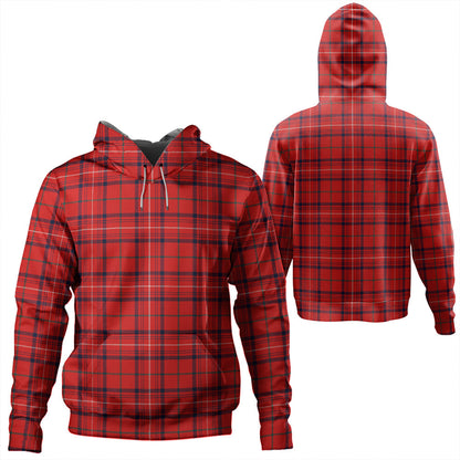 Rose Modern Tartan Plaid Hoodie