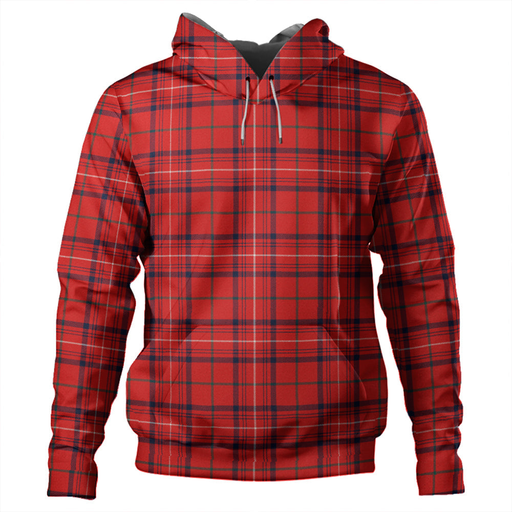 Rose Modern Tartan Plaid Hoodie