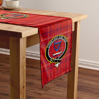 Rose of Kilravock Weathered Tartan Crest Table Runner