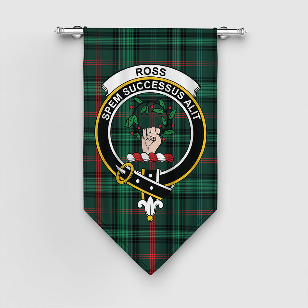 Ross Hunting Modern Tartan Crest Gonfalon