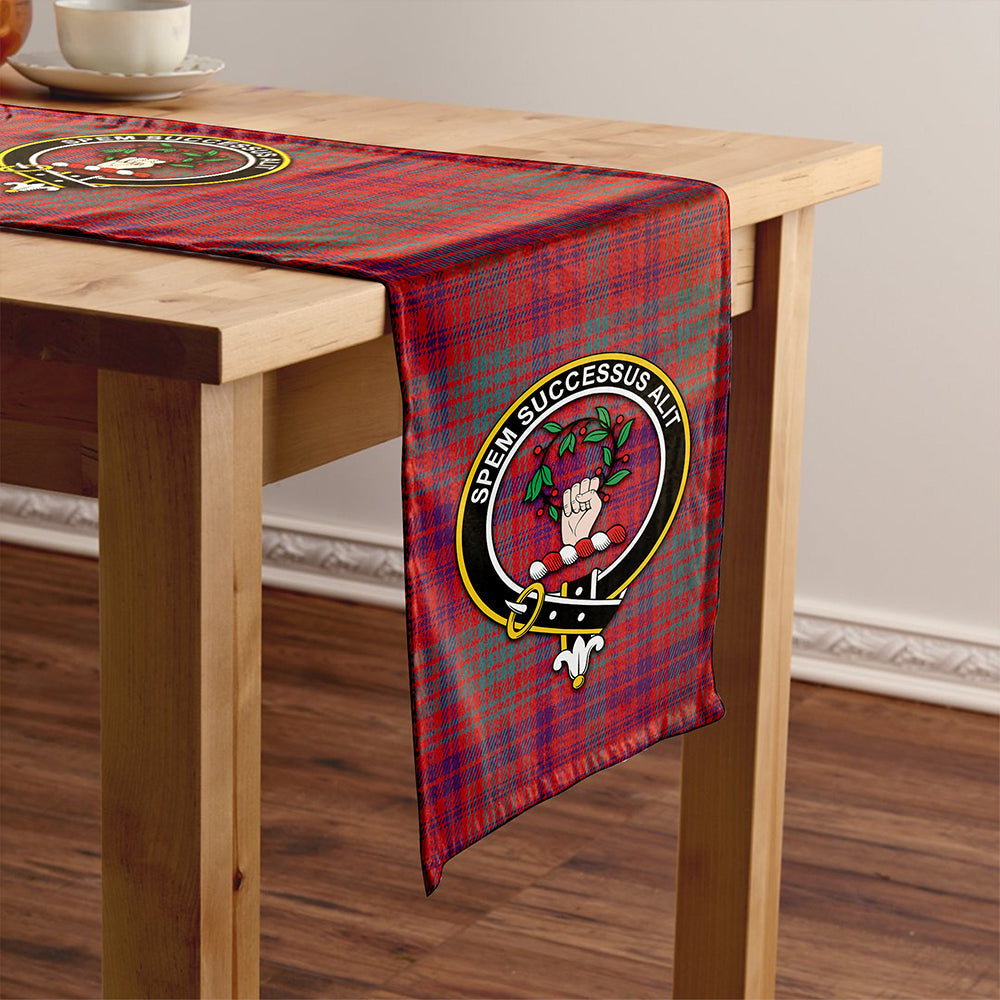 Ross Weathered Tartan Crest Table Runner