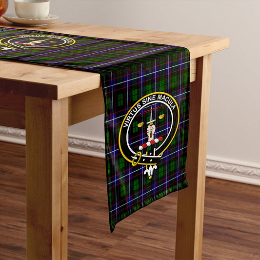 Russell Modern Tartan Crest Table Runner