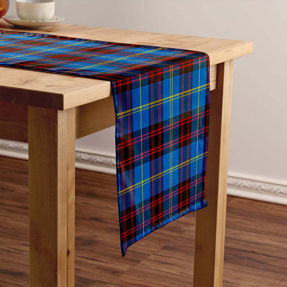 Rutherford Modern Tartan Crest Table Runner