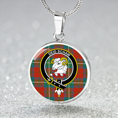 Ruthven Ancient Tartan Crest Circle Necklace