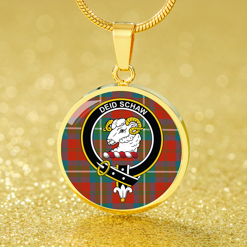 Ruthven Ancient Tartan Crest Circle Necklace