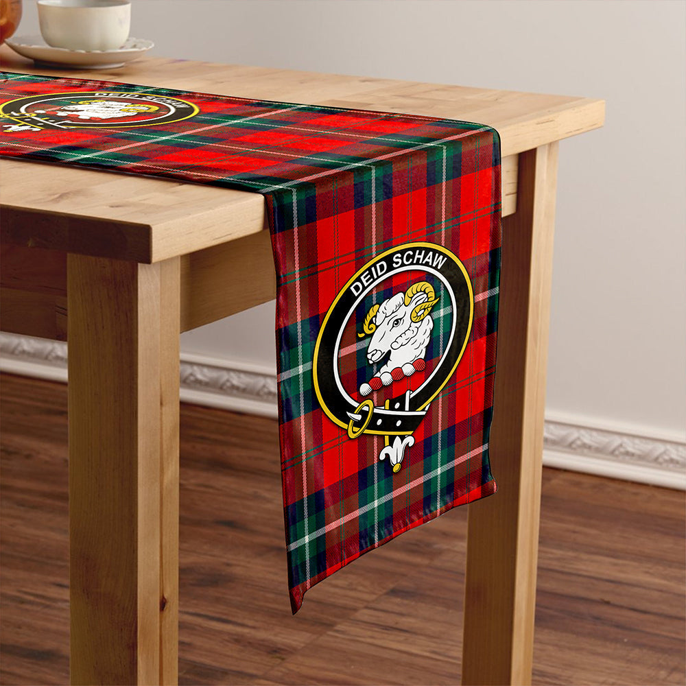 Ruthven Modern Tartan Crest Table Runner