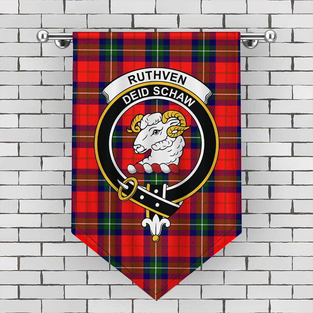 Ruthven Modern Tartan Crest Gonfalon