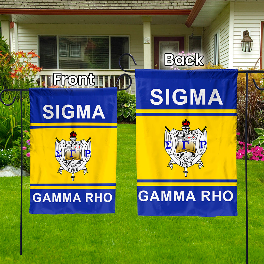 Sigma Gamma Rho Crest Garden Flag T09