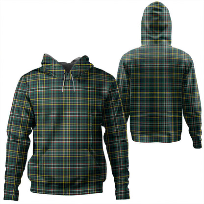 Scott Green Modern Tartan Plaid Hoodie