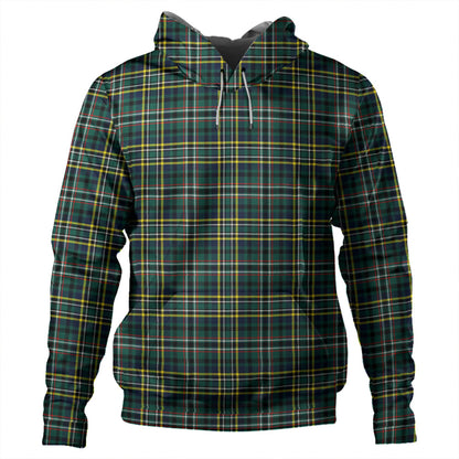 Scott Green Modern Tartan Plaid Hoodie