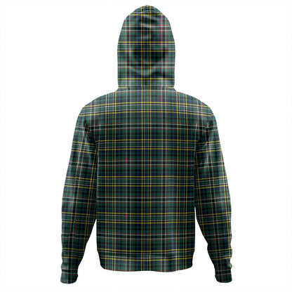 Scott Green Modern Tartan Plaid Hoodie