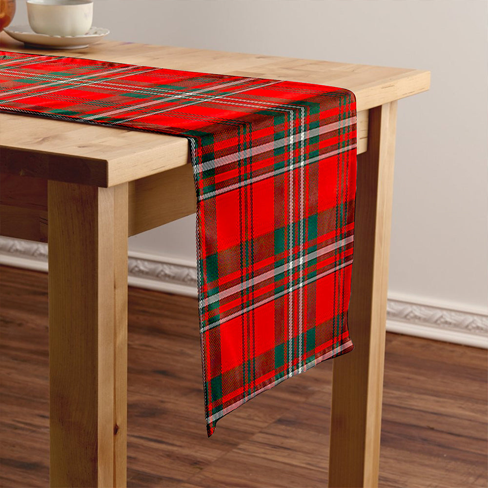 Scott Modern Tartan Crest Table Runner