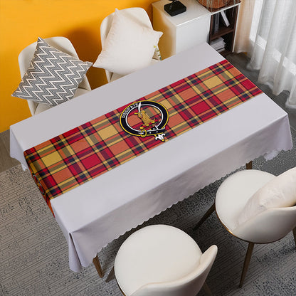 Scrimgeour of Glassary Weathered Tartan Crest Table Runner