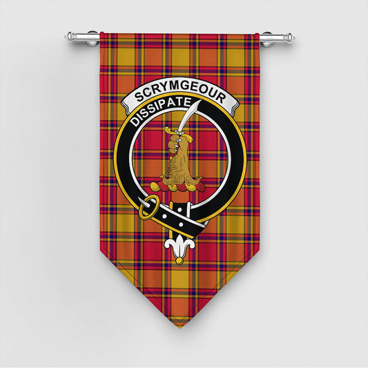 Scrymgeour Tartan Crest Gonfalon