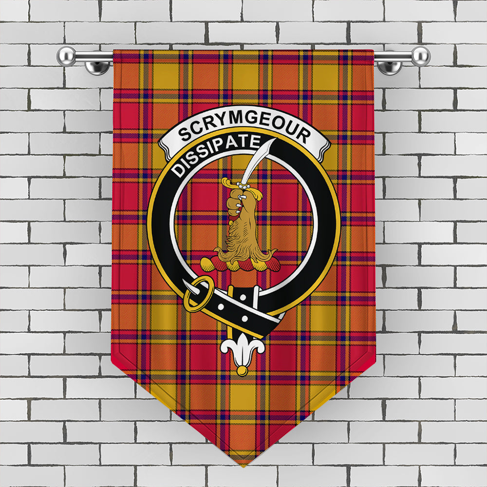 Scrymgeour Tartan Crest Gonfalon