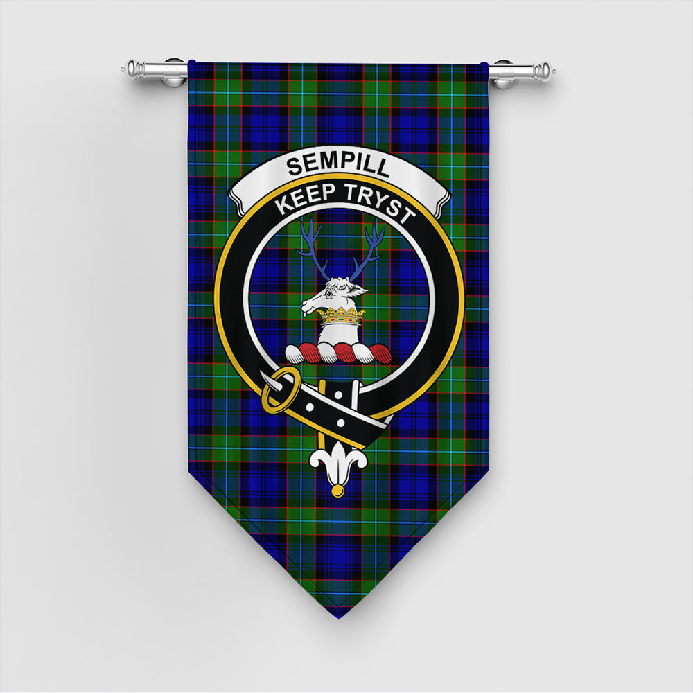 Sempill Modern Tartan Crest Gonfalon