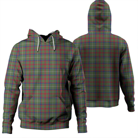 Shaw Green Modern Tartan Plaid Hoodie