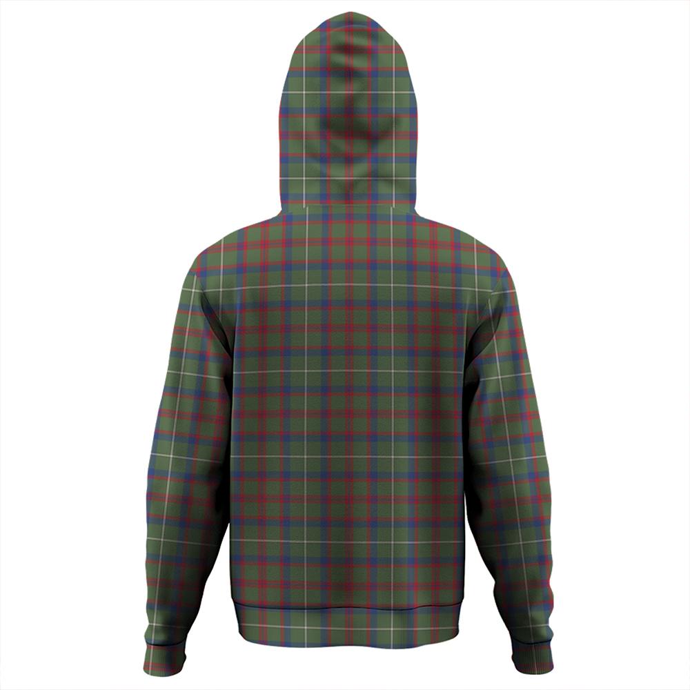 Shaw Green Modern Tartan Plaid Hoodie