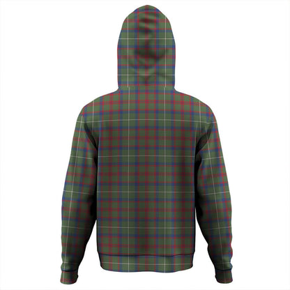 Shaw Green Modern Tartan Plaid Hoodie