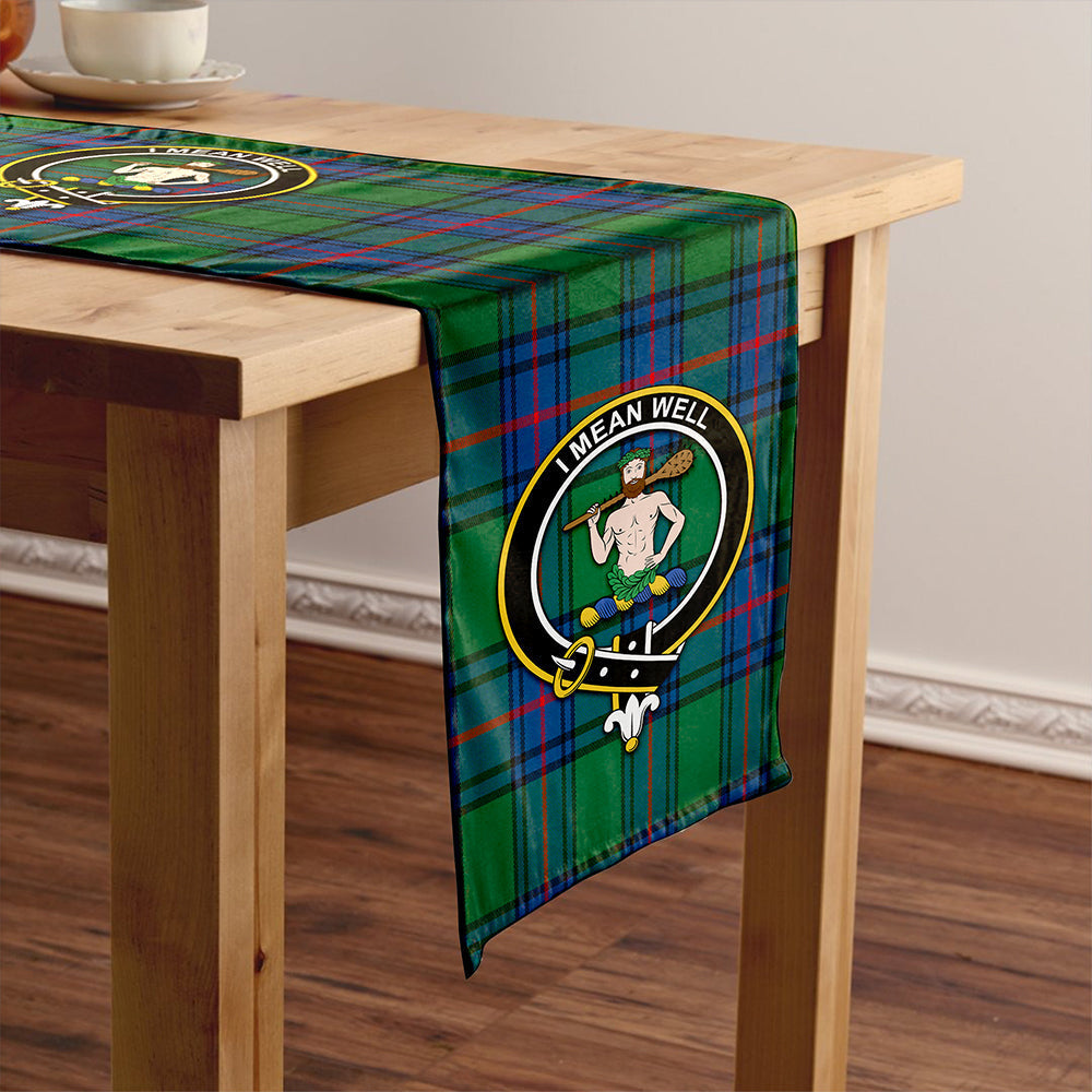 Shaw Modern Tartan Crest Table Runner
