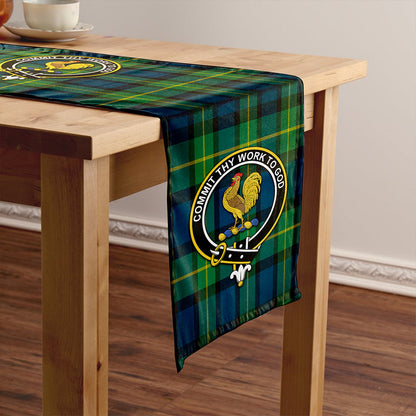 Sinclair of Ulster Modern Tartan Crest Table Runner