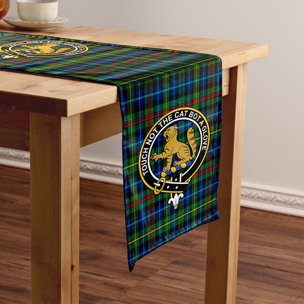 Smith (MacGowan Hunting) Modern Tartan Crest Table Runner