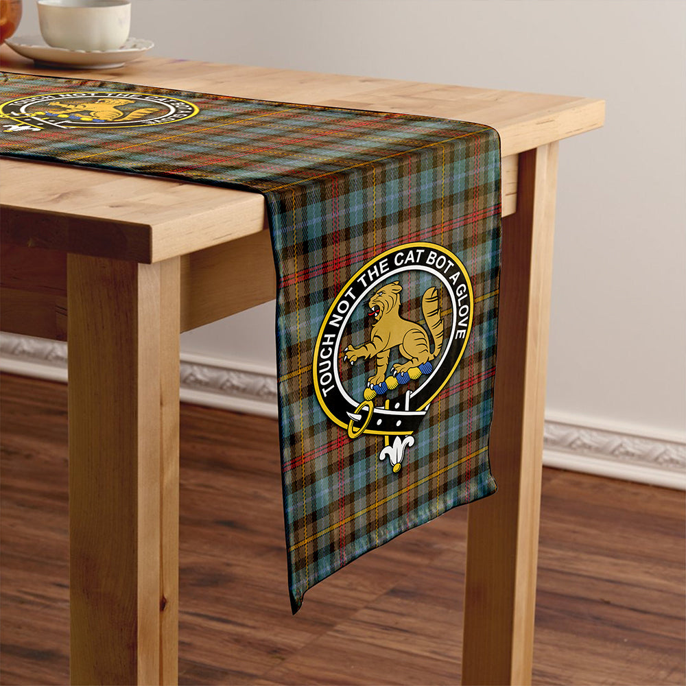 Smith (MacGowan Hunting) Weathered Tartan Crest Table Runner