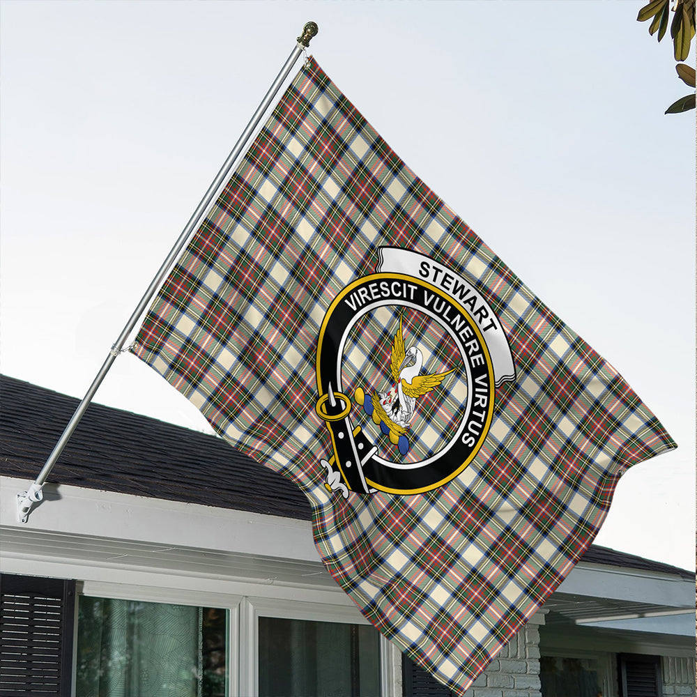 Stewart Dress Ancient Tartan Classic Crest House Flag