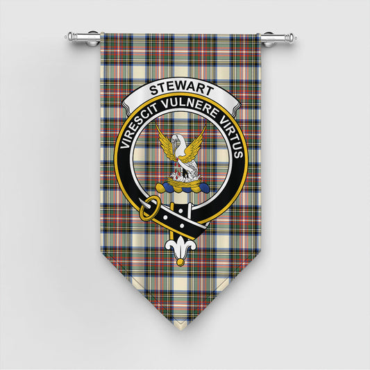 Stewart Dress Ancient Tartan Crest Gonfalon