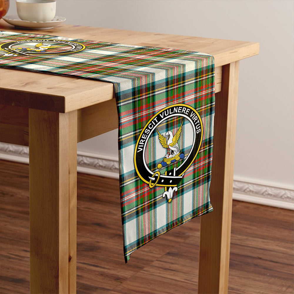 Stewart Dress Ancient Tartan Crest Table Runner