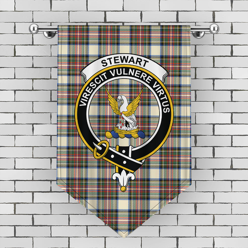 Stewart Dress Ancient Tartan Crest Gonfalon