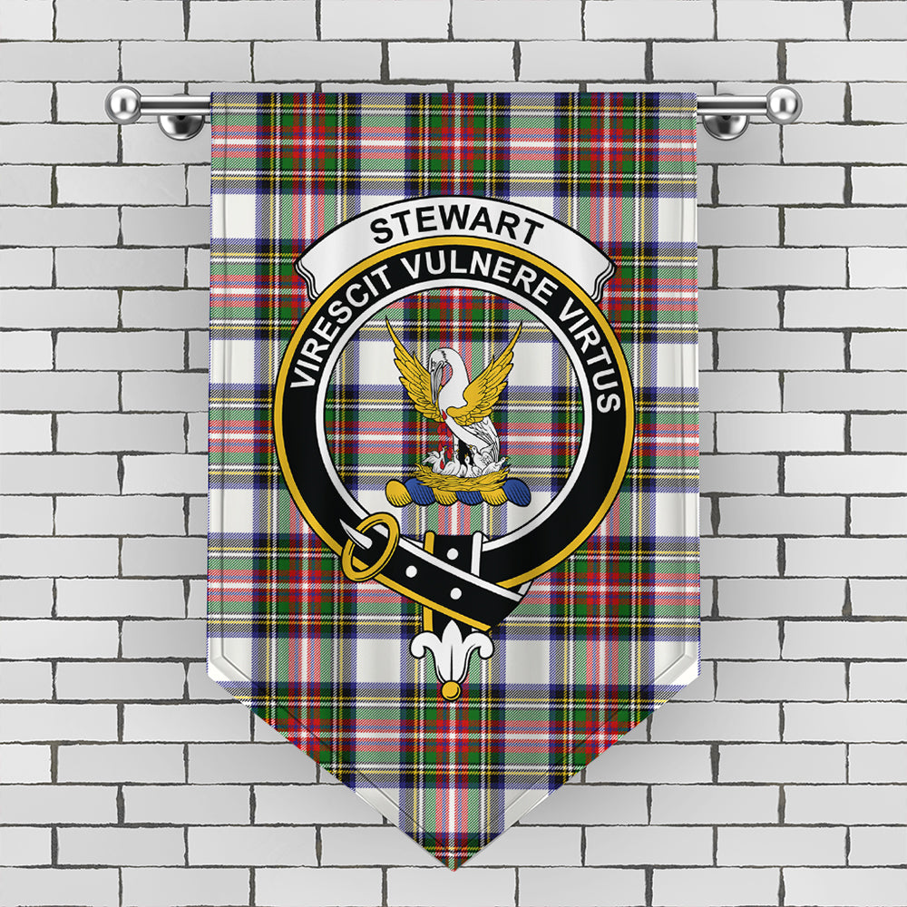 Stewart Dress Modern Tartan Crest Gonfalon