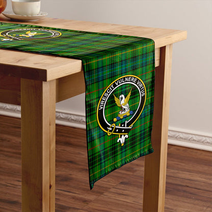 Stewart Hunting Ancient Tartan Crest Table Runner