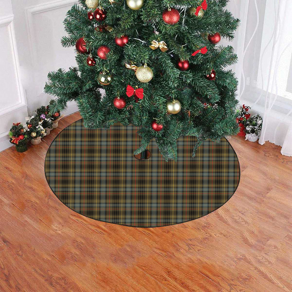 Stewart Hunting Weathered Tartan Plaid Christmas Tree Skirt