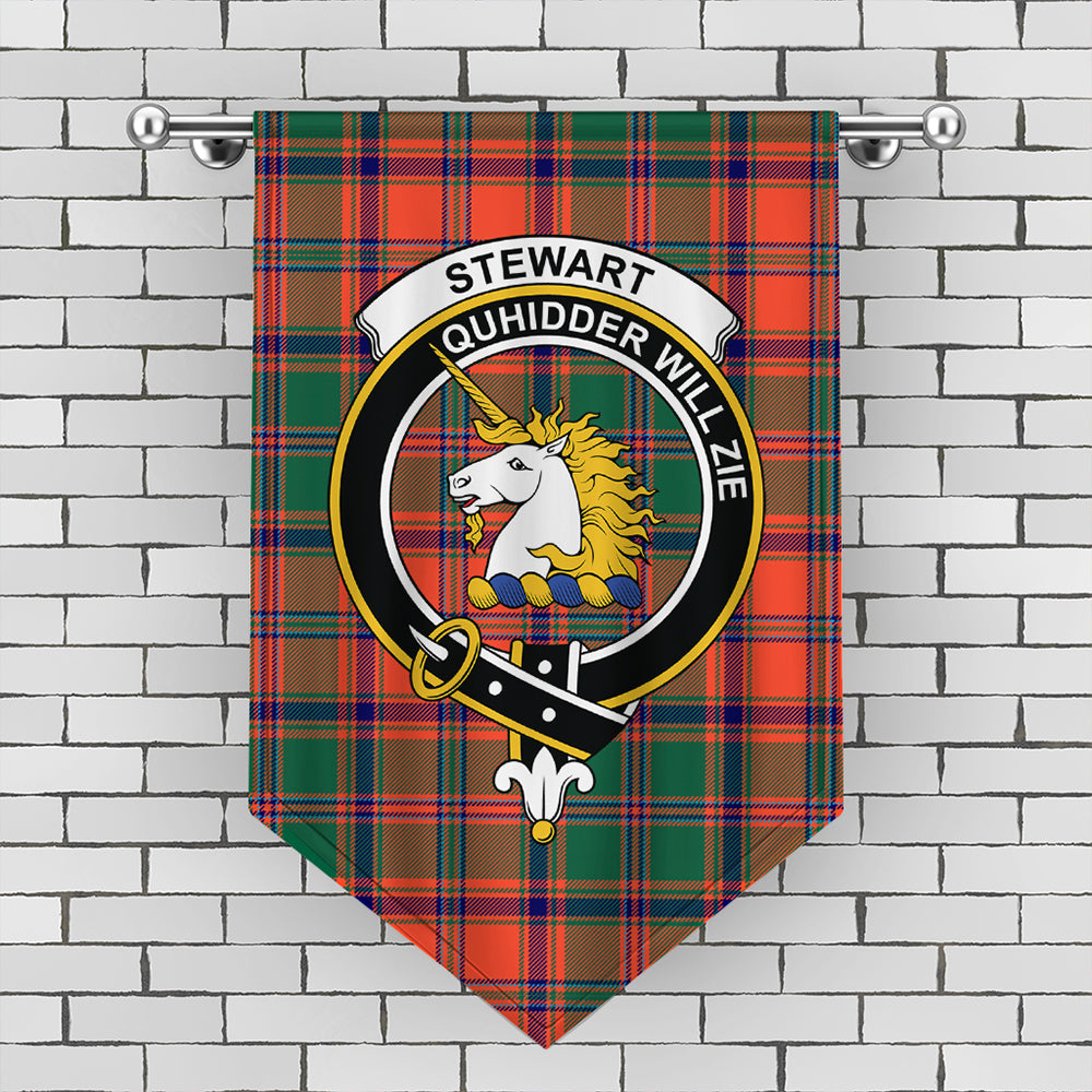 Stewart of Appin Ancient Tartan Crest Gonfalon