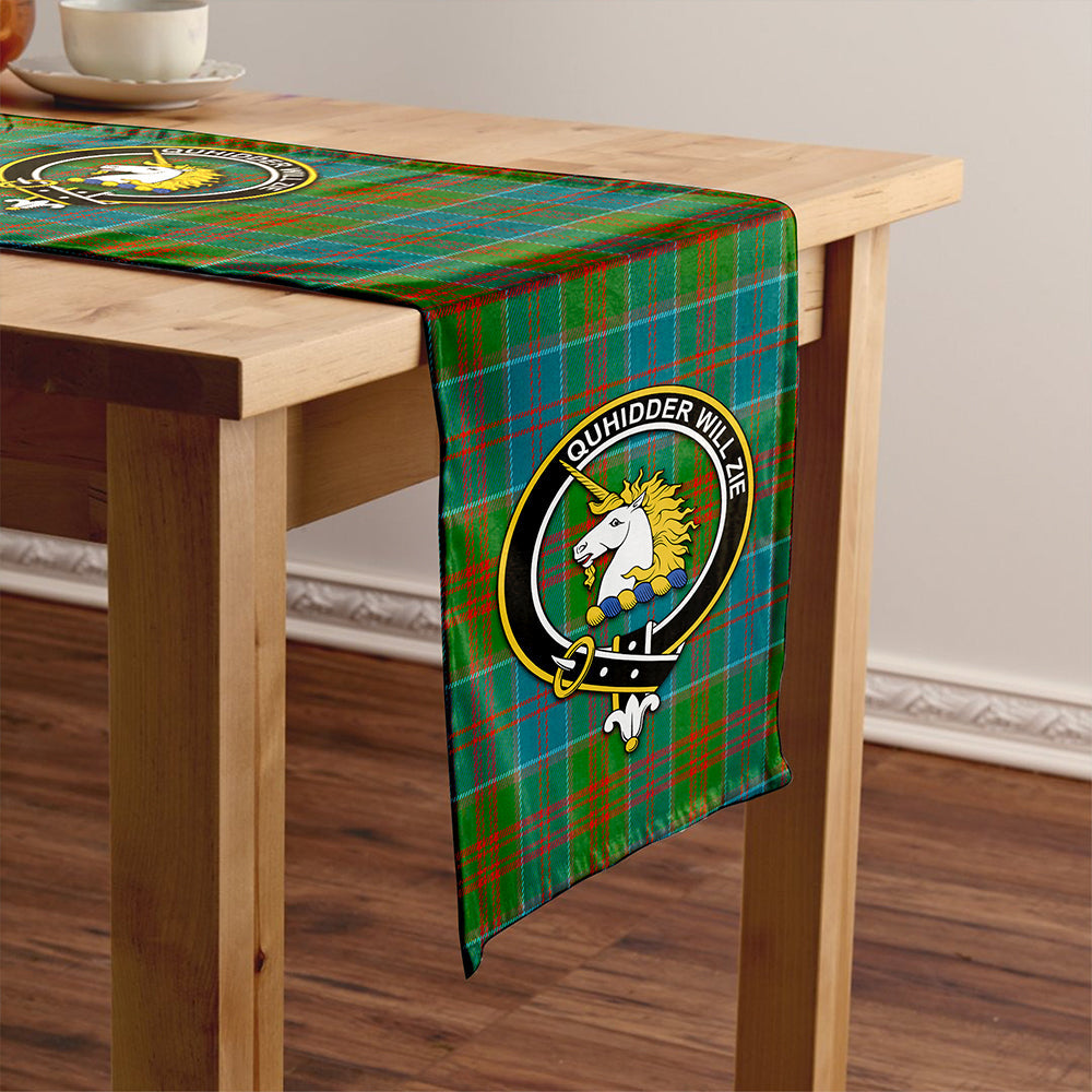 Stewart of Appin Hunting Ancient Tartan Crest Table Runner