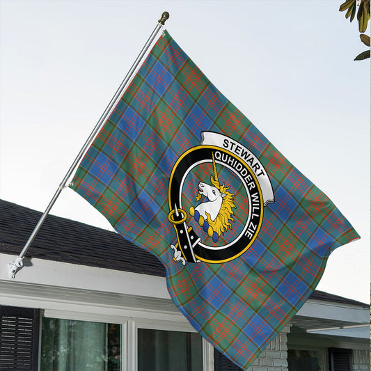 Stewart of Appin Hunting Ancient Tartan Classic Crest House Flag