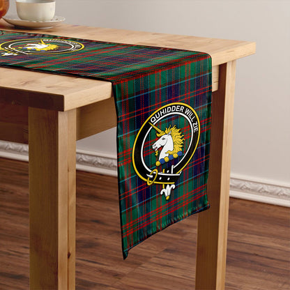 Stewart of Appin Hunting Modern Tartan Crest Table Runner