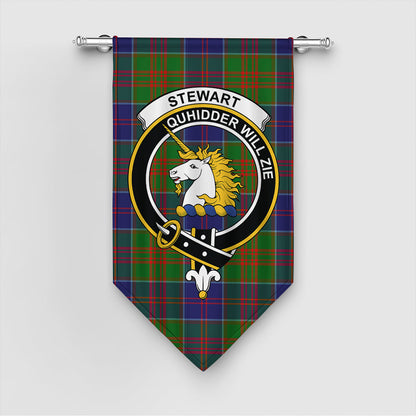 Stewart of Appin Hunting Modern Tartan Crest Gonfalon