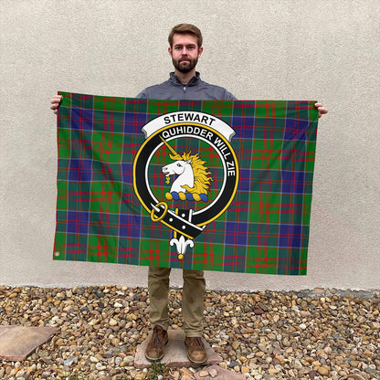 Stewart of Appin Hunting Modern Tartan Classic Crest House Flag