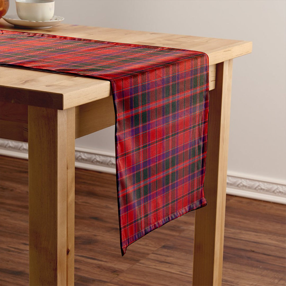 Stewart of Ardshiel Weathered Tartan Crest Table Runner