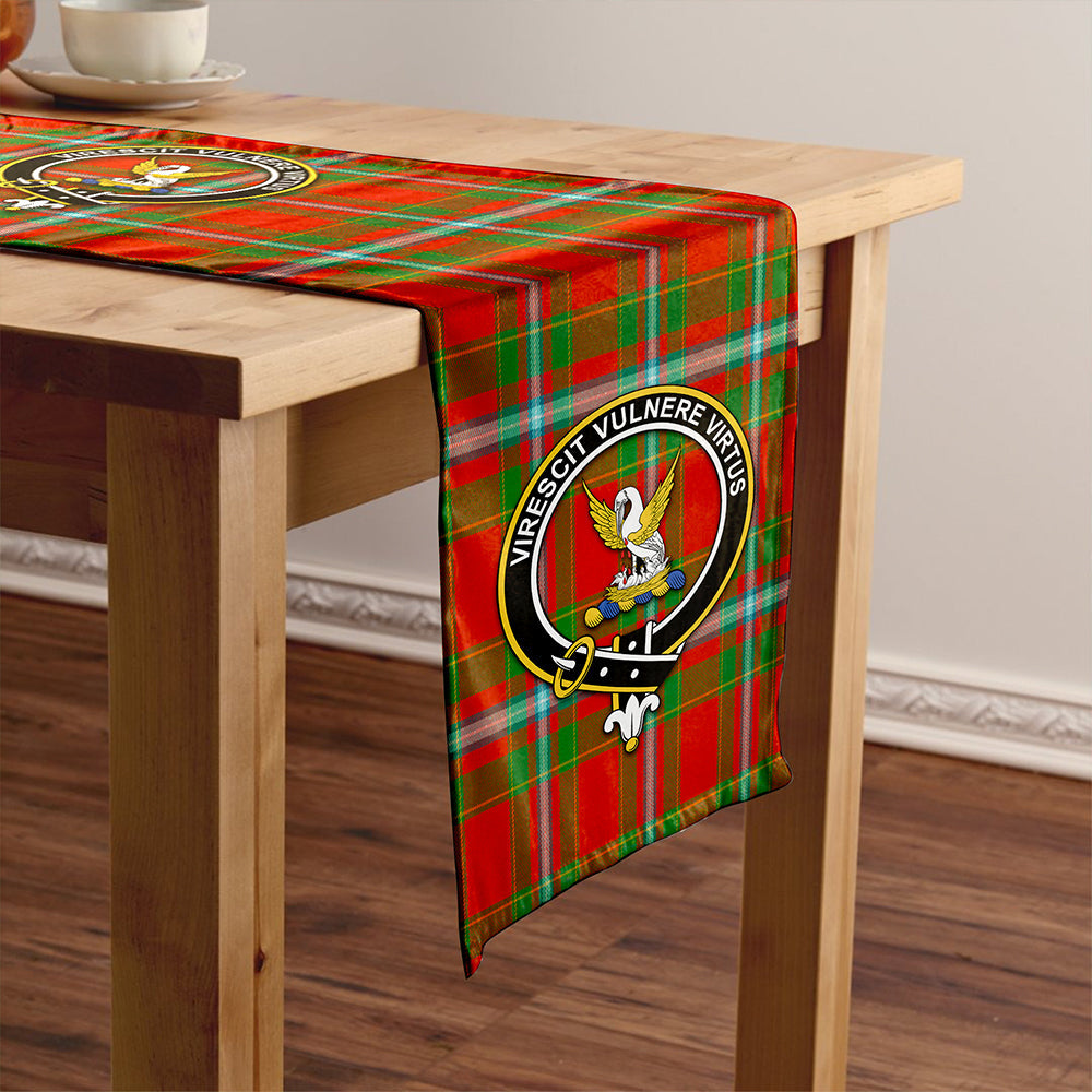 Stewart of Fingask Ancient Tartan Crest Table Runner