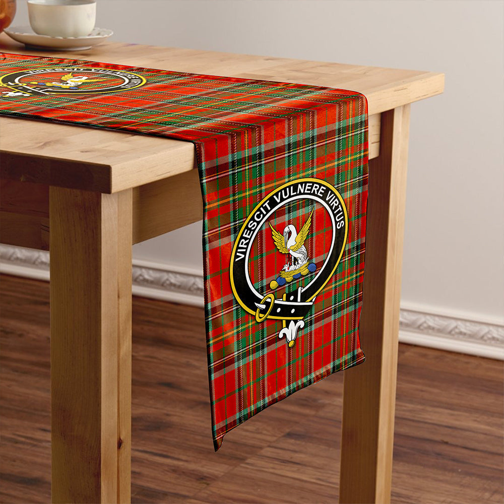 Stewart of Galloway Ancient Tartan Crest Table Runner