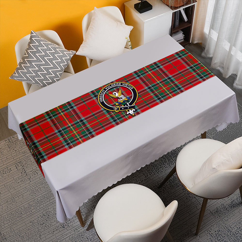 Stewart of Galloway Ancient Tartan Crest Table Runner