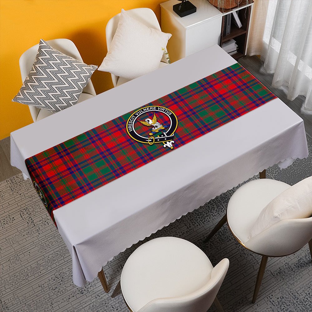 Stewart of Killiecrankie Modern Tartan Crest Table Runner