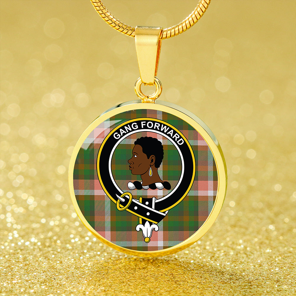 Stirling Millennium Ancient Tartan Crest Circle Necklace