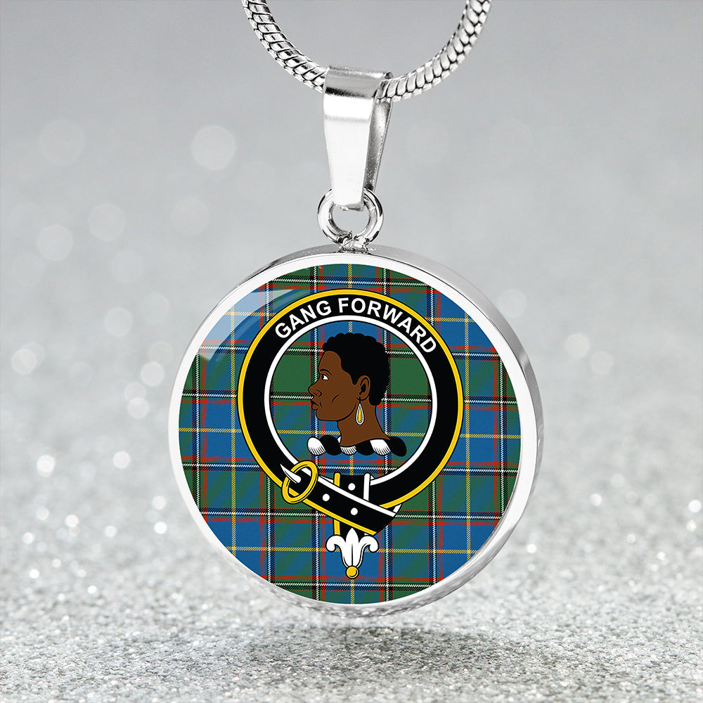 Stirling University of Tartan Ancient Tartan Crest Circle Necklace