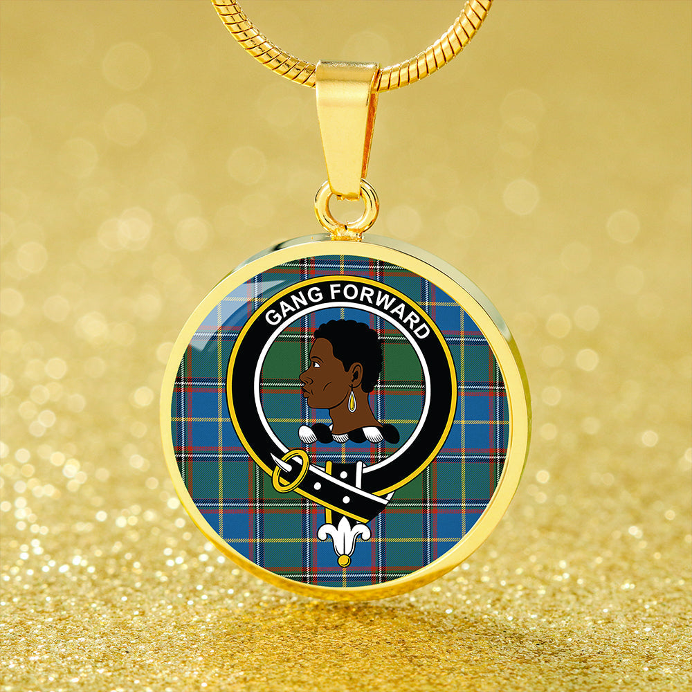 Stirling University of Tartan Ancient Tartan Crest Circle Necklace